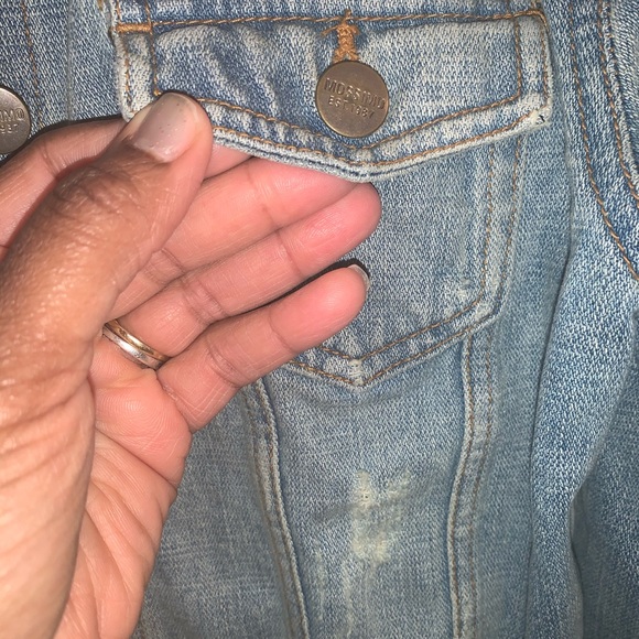 Mossimo Distressed Denim Jacket - Picture 6 of 12